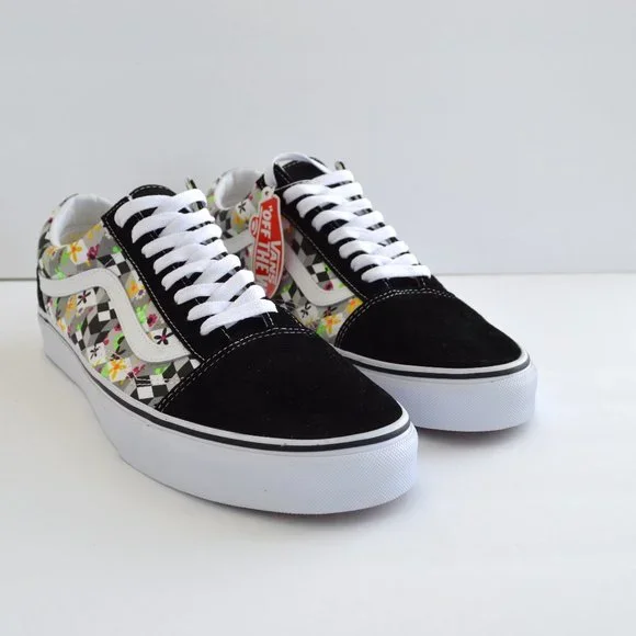 Vans old skool checker cube sneaker shoes black gray new - Picture 5 of 8